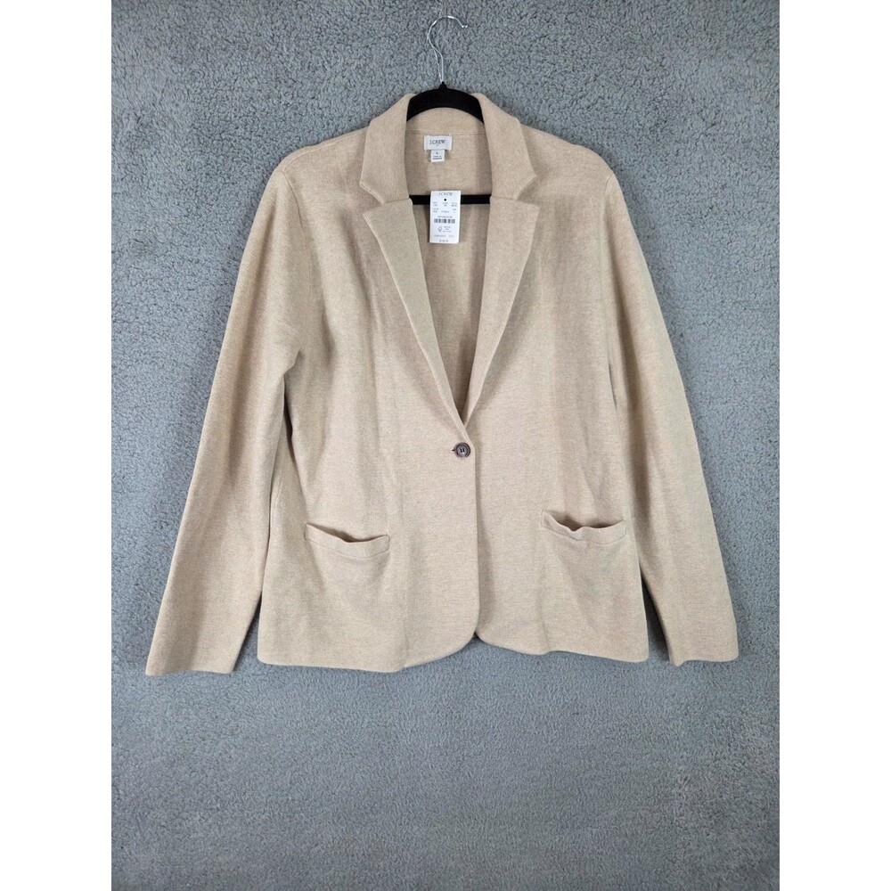 J Crew Schoolboy Sweater Blazer Women‎ L Preppy Academia Minimalist Casual